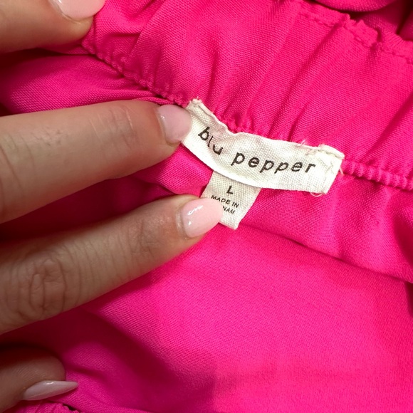 Pink blouse with bow in back | Size L - Picture 4 of 4